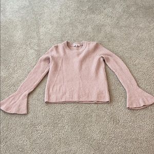 Flared sleeve sweater